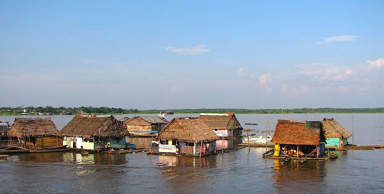 Floating Village in Iquitos, Loreto